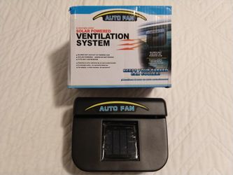 New! Solar Powered Car Cooling Ventilation System
