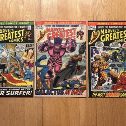 Marvel’s Greatest Comics 35 36 39 Reprints Fantastic Four 48 49 52 Comic Book 1972 Bronze Age