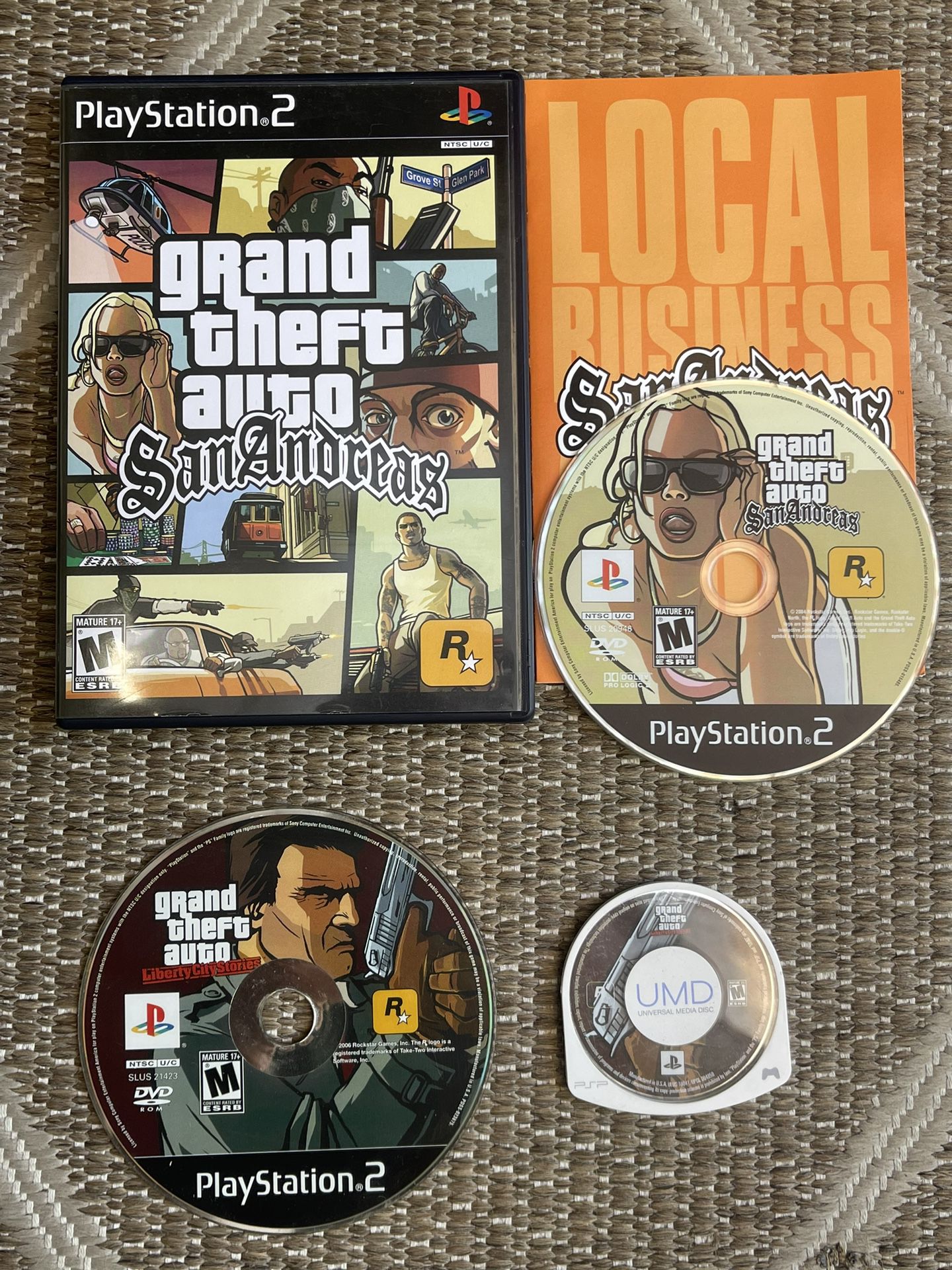 GTA SA (PS2) / GTA LCS (PS2 & PSP)