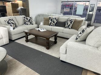 Complete Living Room Set, Sofa, Loveseat, Oversized Chair, Coffee Table & Rug Was $2000 Now Only $1200