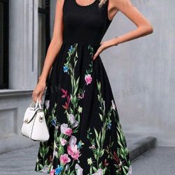 Floral Printed Dress MEDIUM (6)