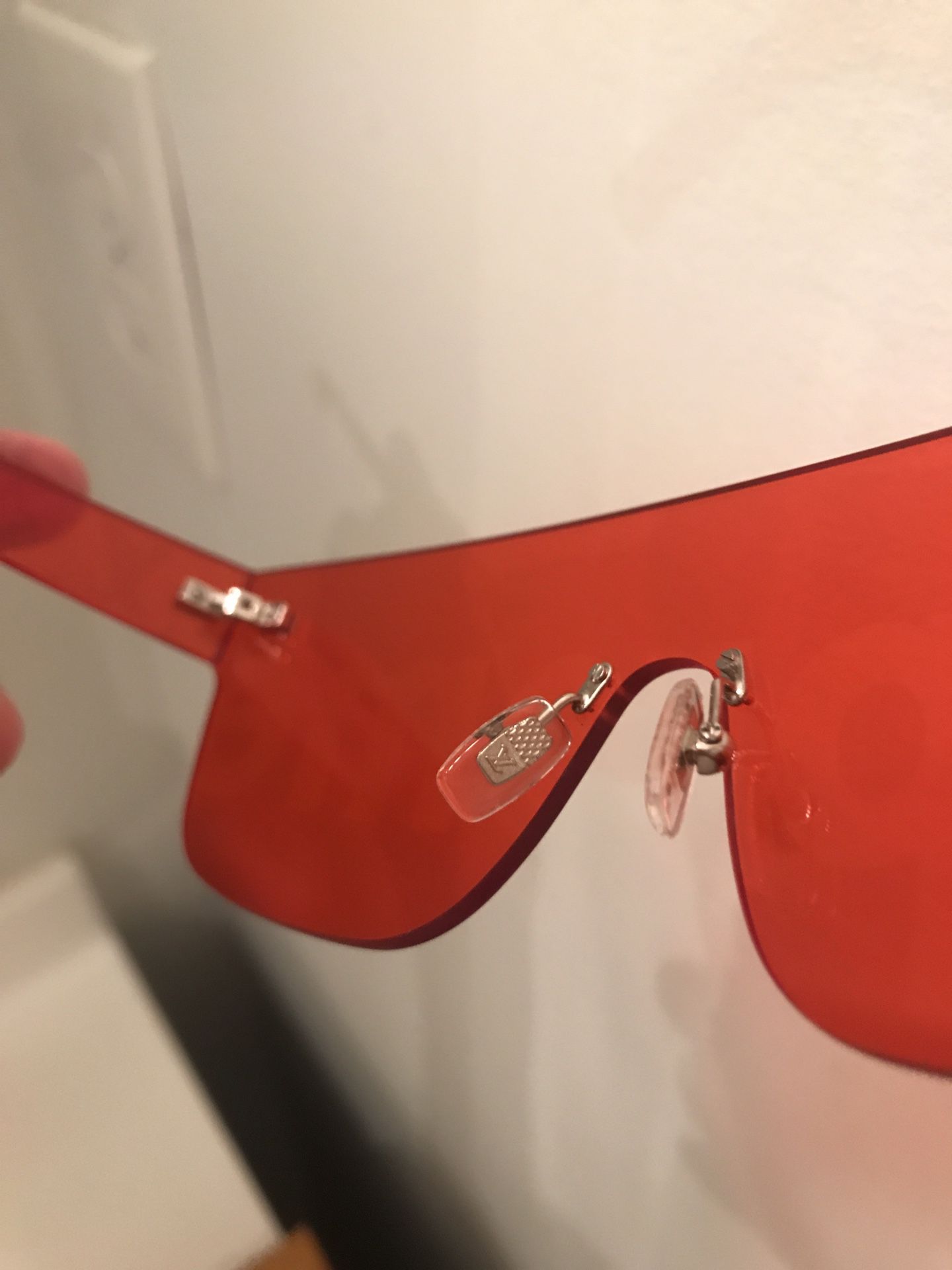 Supreme x Louis Vuitton Eyewear Mask Sunglasses Red – Crepslocker