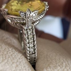 Judith Ripka  Lemon Cortez 925 Ring 