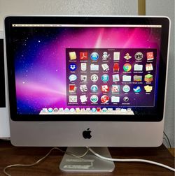 OLDER 20” APPLE iMAC DESKTOP PC WITH OFFICE 2011