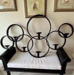 63” Uttermost Metal 7-circle Wall Display Holder