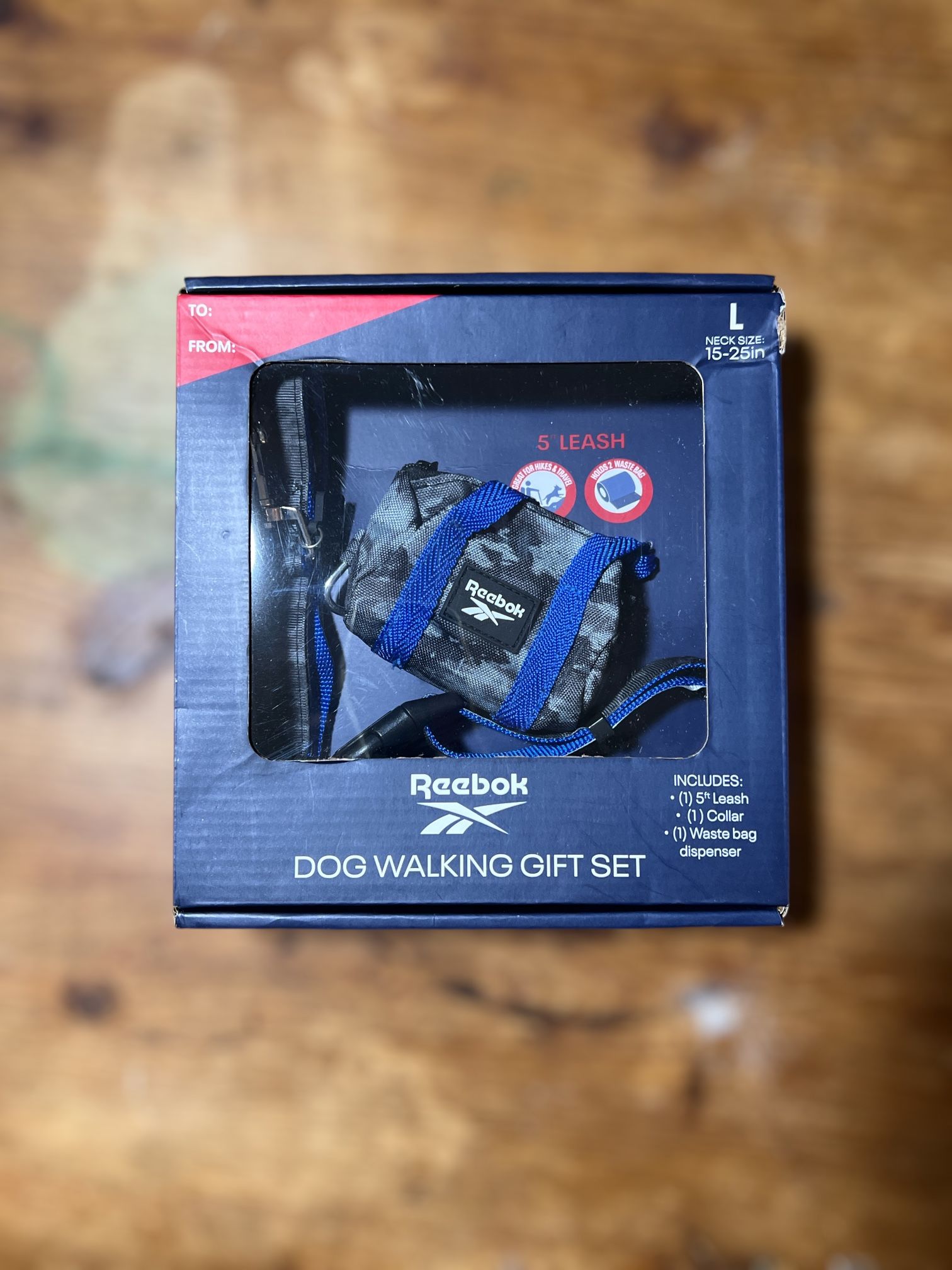 New Reebok Dog Walking Gift Set
