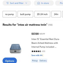 Brand New Never Used Intex Air Mattress Bed