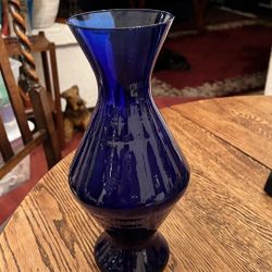 Tall Cobalt Blue Vase - Wedding Decor - Party Decor - Floral Arrangements 11.5”