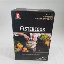 ASTERCOOK All-in-One Kitchen Knife Set - 15 pcs