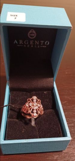 Argento Reals Ring, Size 7, Cross ✝️.