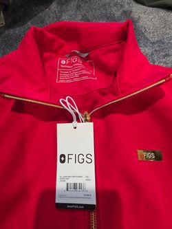 New FIGS Lunar New Year Syney Scrub Vest XS