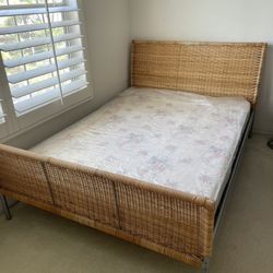 Full Size Bed frame With Mattress 