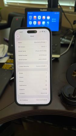 I phone 16 pro max 512 850