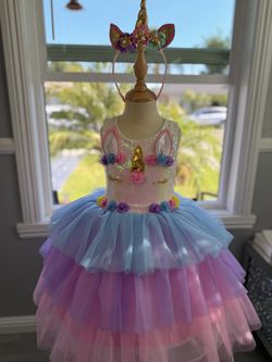 Unicorn girls dress