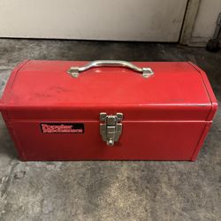 Vintage Popular Mechanics Tool Box + Internal Metal Tray Model 39545