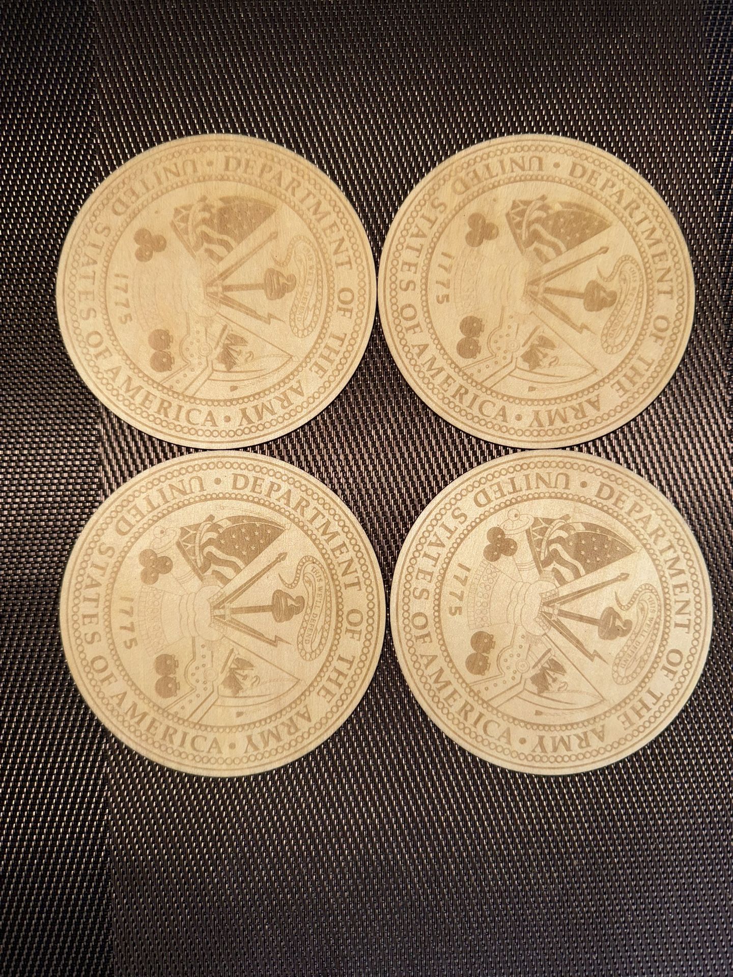 Department Of The Army Coasters