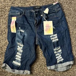 Wax Jean Shorts 