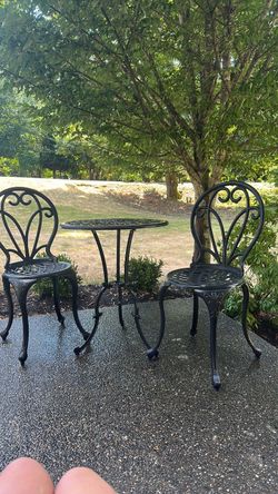 PENDING SALEWrought Iron Bistro set