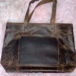 Genuine Leather Tote 