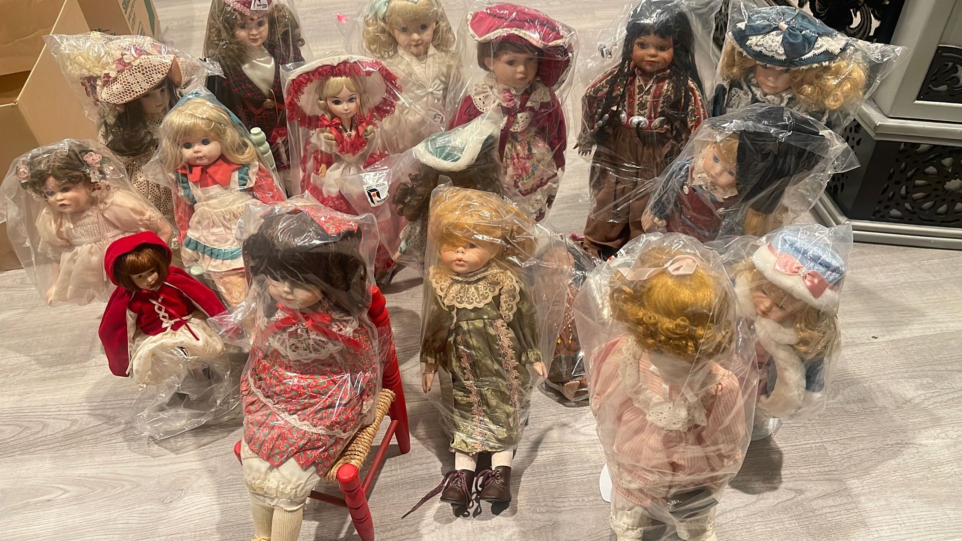 vintage porcelain dolls