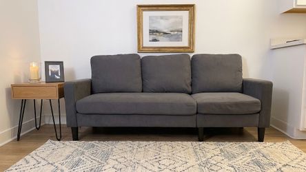 Grey Sofa with ottoman Excellent condition
