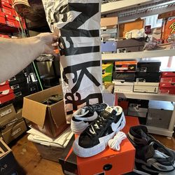 Nike x Sacai Blazer Low “Black Patent Leather” Brand New! Size: 7M 