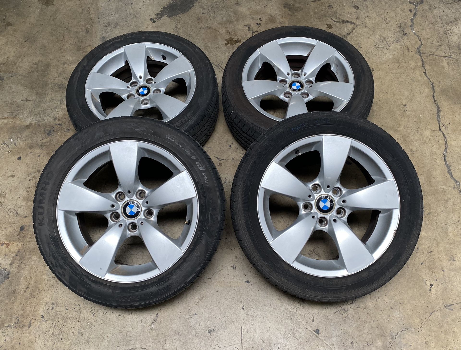 Bmw 17” 5-spoke Alloy Rims With Tires E60 550i 545i 530i