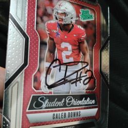 Caleb Downs Signed Autograph Card Ohio State Buckeyes Auto 