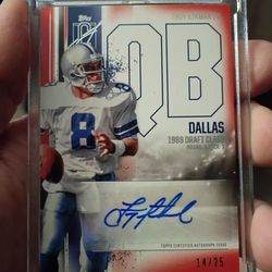 2024 Topps Signature Class - Troy Aikman Red Variation /25 #VCA-TA