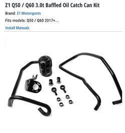 Q50 oil catch can