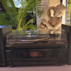 Complete Stereo System – Technics Turntable, Sony Receiver, Boston Acoustics CR8 Speakers