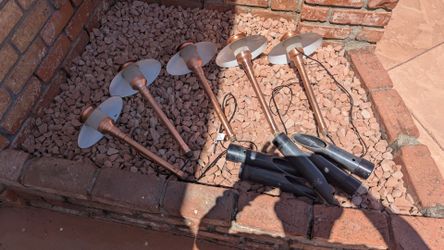 copper landscape lights