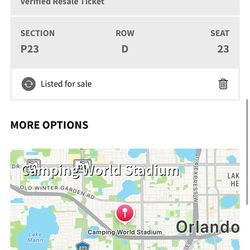 Boleta del partido Colombia vs Croacia