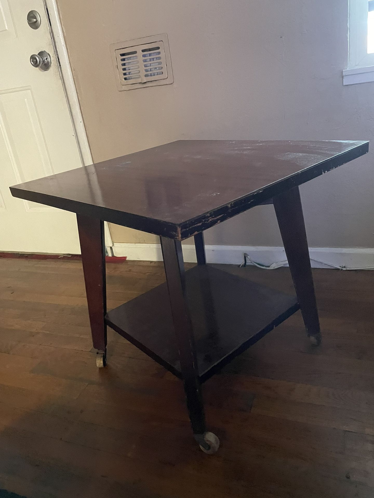 Square Wood Table 