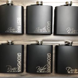 Groomsmen Flask