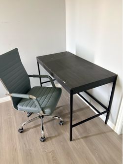 Computer desk and chair
