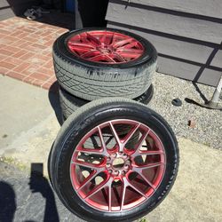 ​17" Versus Racing VS10 Wheels & Tires - 5x100 / 5x114.3 (Universal 5-Lug)