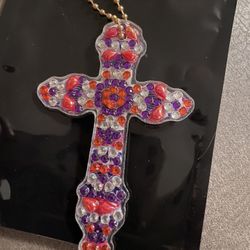 Cross Keychain/Backpack Tag