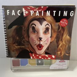 Face Painting Book Brush Paint Included 