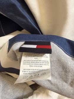 Tommy Hilfiger Navy & White Stripe Window Panels — Pair