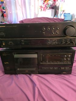 Pioneer SX-205 Stereo Receiver and PD-F507 CD Changer