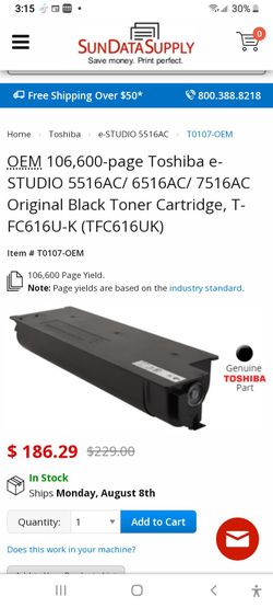 Toshiba T- F C 616u-k $50