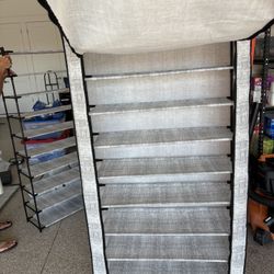 Covered Standing Shoe Rack