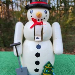 10" Christmas Snowman Decorative Nutcracker