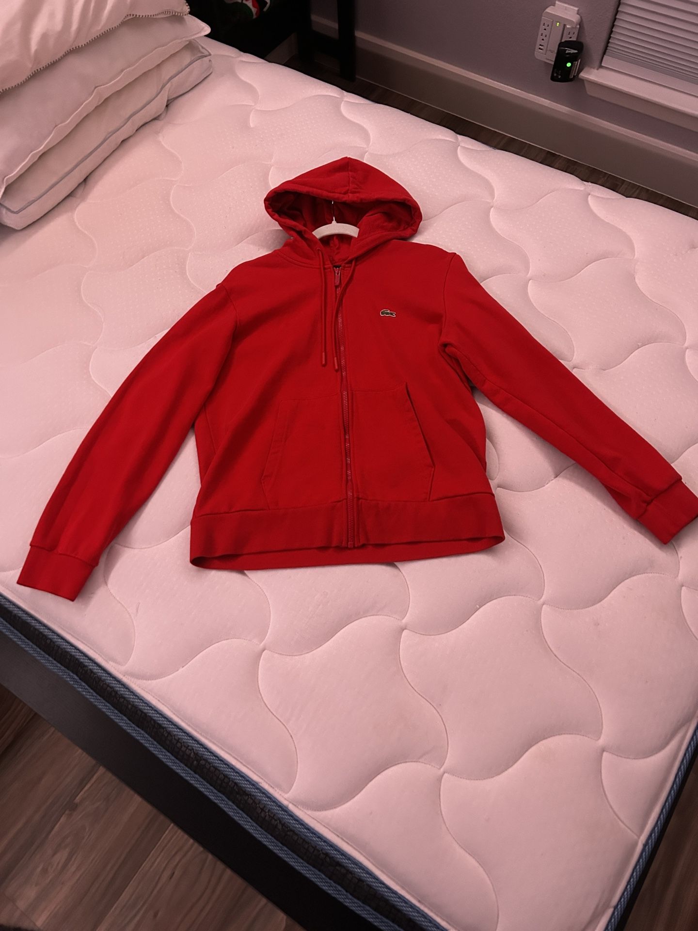 Red Lacoste jacket