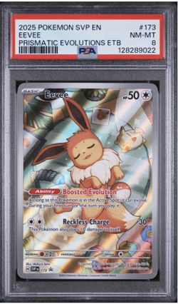 EEVEE PRISMATIC EVOLUTIONS ETB PA #173 NM-MT 8