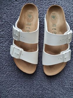 Papillio By Birkenstock Arizona Flex Platform Eggshell Color 38 Women 7 Men 5 New 