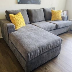 Sofá reversible color Grey Living Spaces 