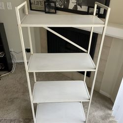 White Aluminum Shelves 