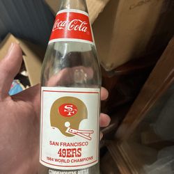 Vintage 49ers Commemorative Bottles Coca-Cola